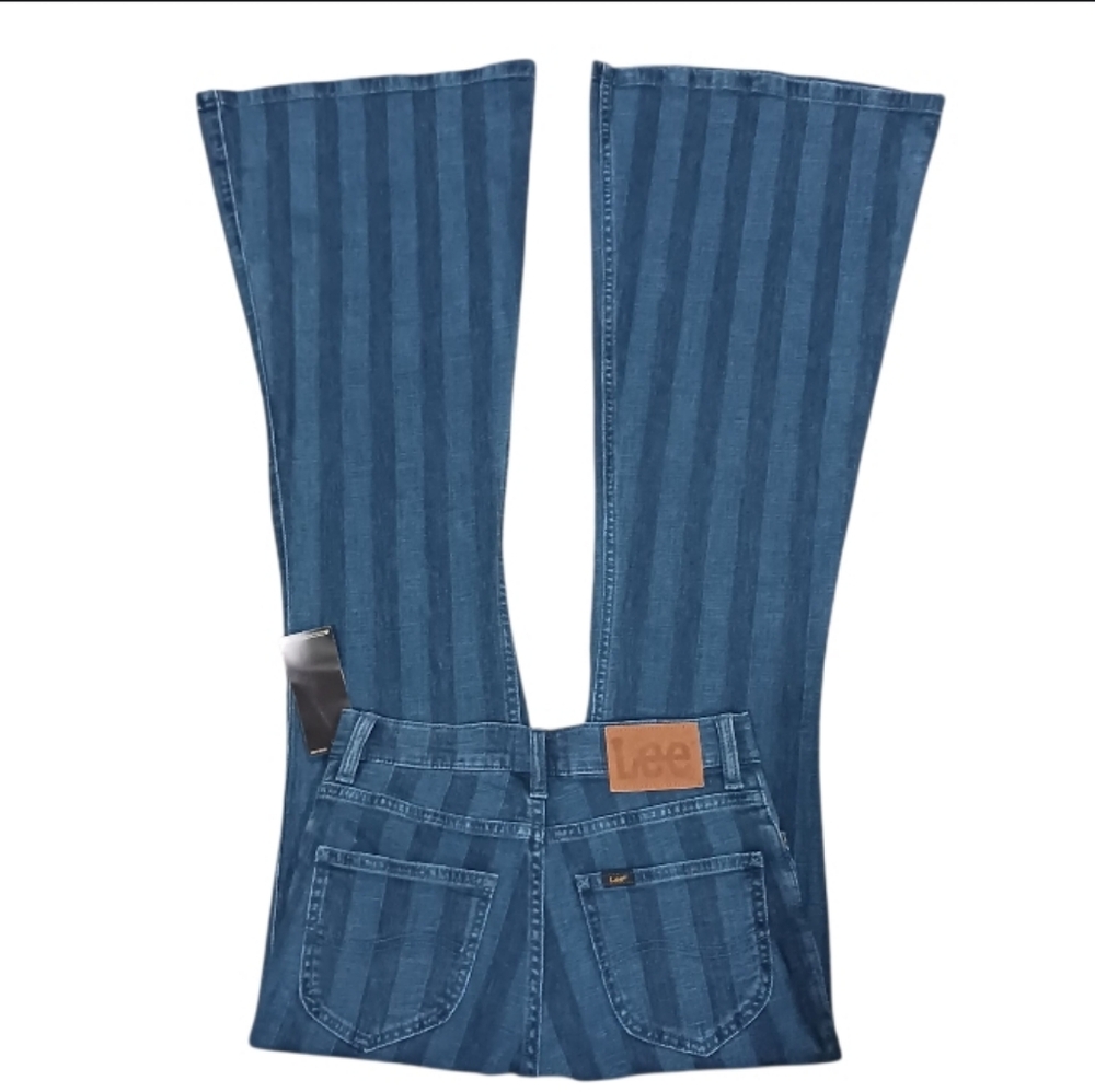 Lee Mid Stripe Flare Bell Bottom Jeans - Picture 4 of 8